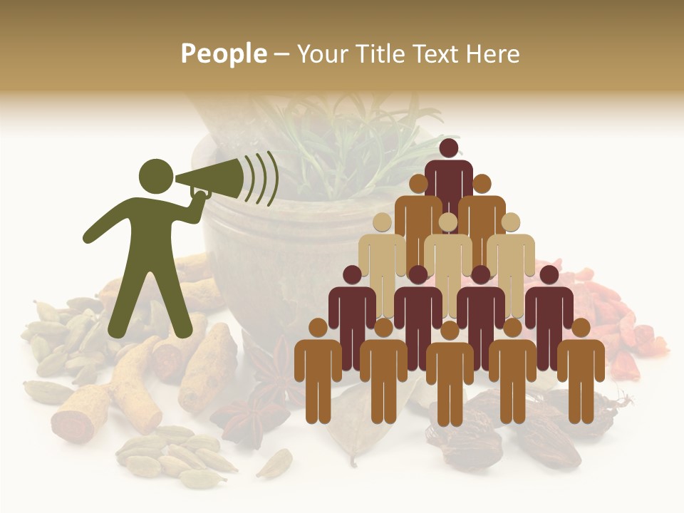 Studio Pestle Leaves PowerPoint Template