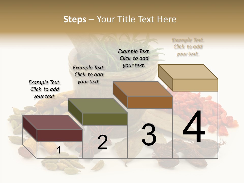 Studio Pestle Leaves PowerPoint Template