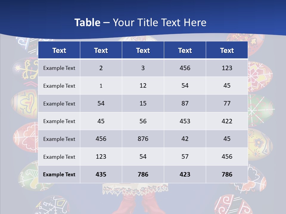 Meal Pattern Celebration PowerPoint Template