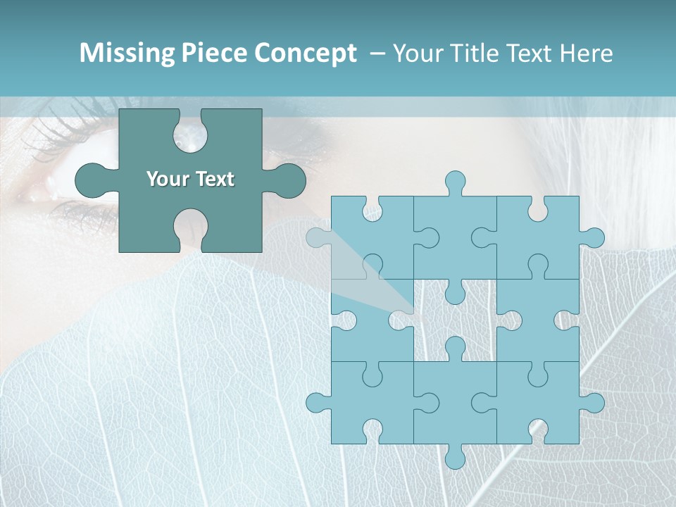 Natural Girl Mascara PowerPoint Template