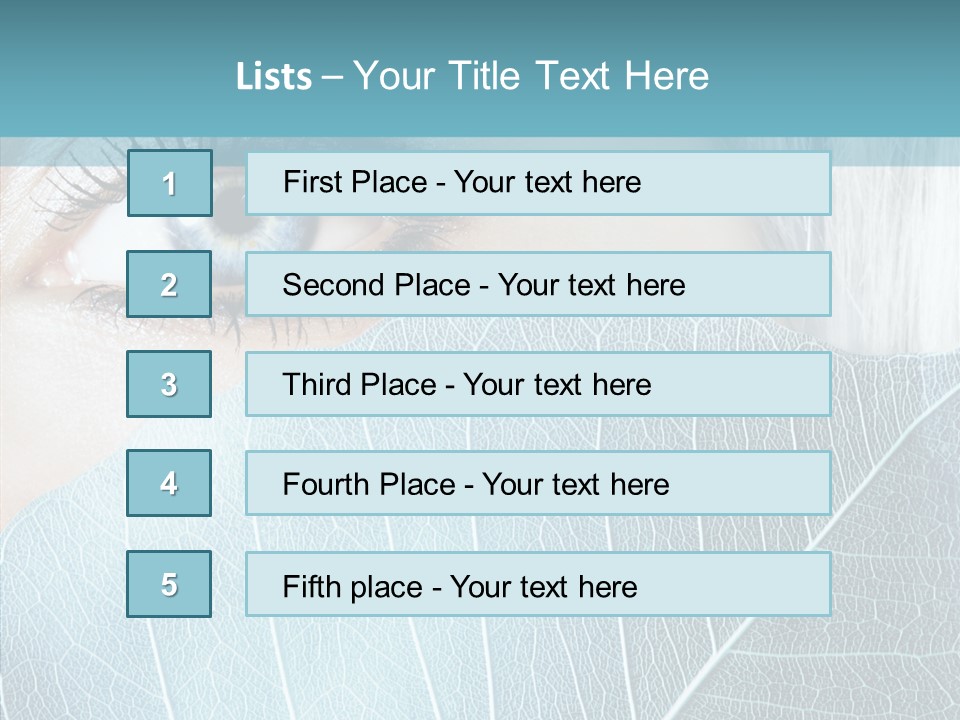Natural Girl Mascara PowerPoint Template