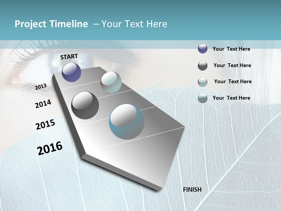 Natural Girl Mascara PowerPoint Template