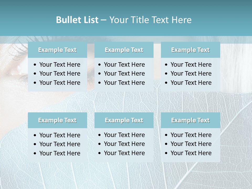 Natural Girl Mascara PowerPoint Template