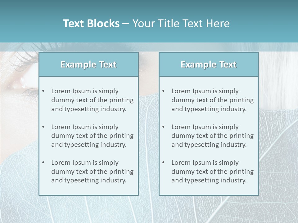 Natural Girl Mascara PowerPoint Template