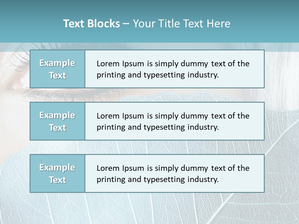 Natural Girl Mascara PowerPoint Template