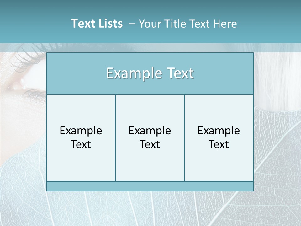 Natural Girl Mascara PowerPoint Template