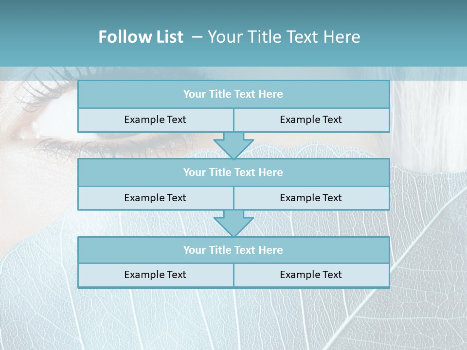 Natural Girl Mascara PowerPoint Template