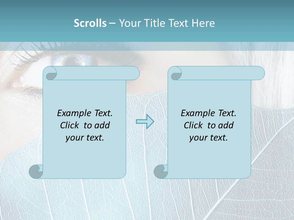 Natural Girl Mascara PowerPoint Template
