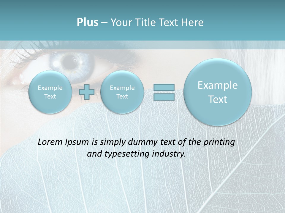 Natural Girl Mascara PowerPoint Template