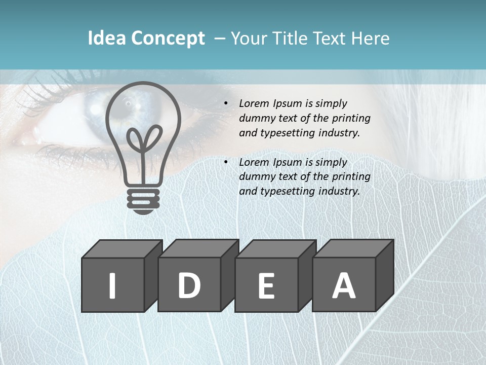 Natural Girl Mascara PowerPoint Template