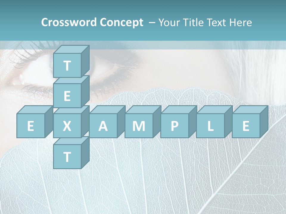 Natural Girl Mascara PowerPoint Template