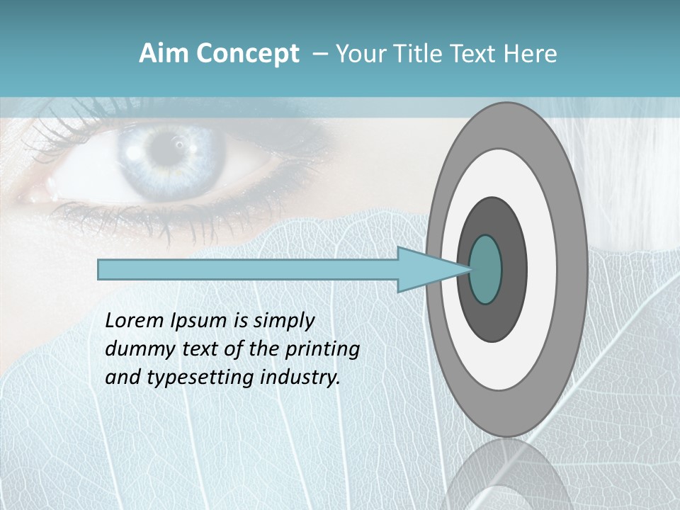 Natural Girl Mascara PowerPoint Template