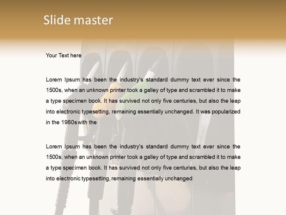 Transportation Gasstation Environment PowerPoint Template