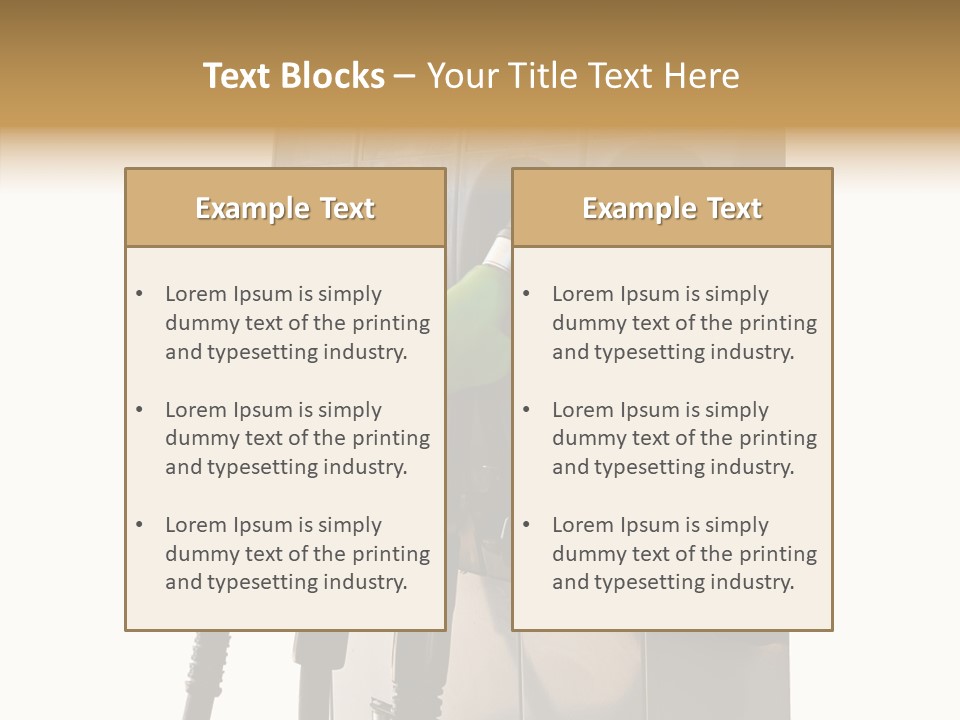 Transportation Gasstation Environment PowerPoint Template
