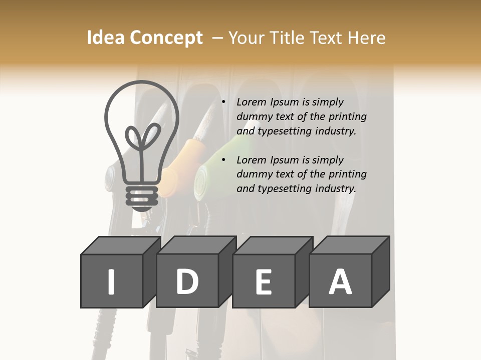 Transportation Gasstation Environment PowerPoint Template
