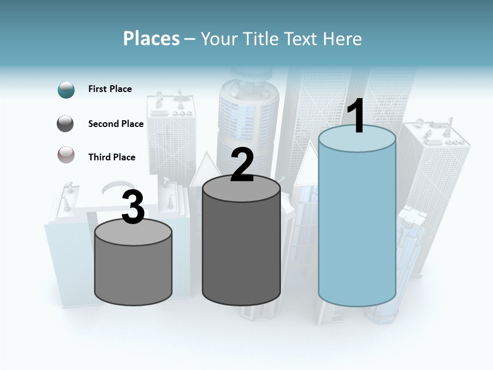 Growth Architecture City PowerPoint Template