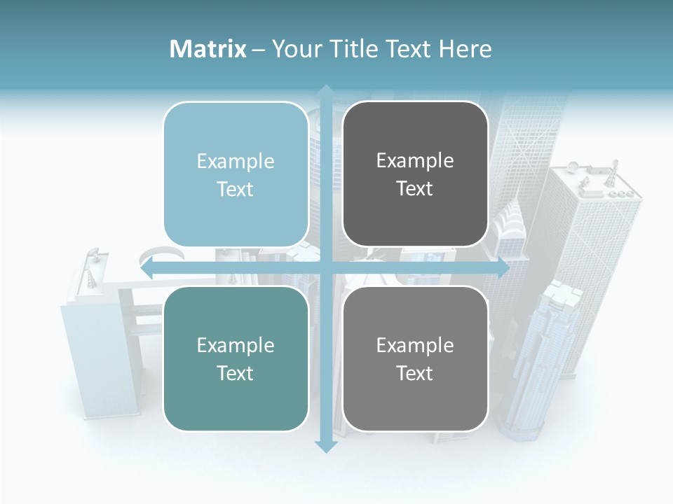 Growth Architecture City PowerPoint Template