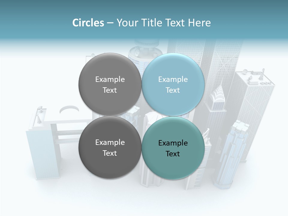 Growth Architecture City PowerPoint Template