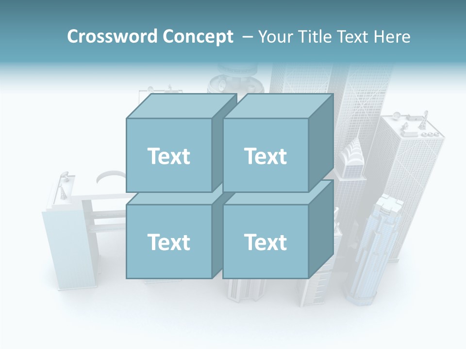 Growth Architecture City PowerPoint Template