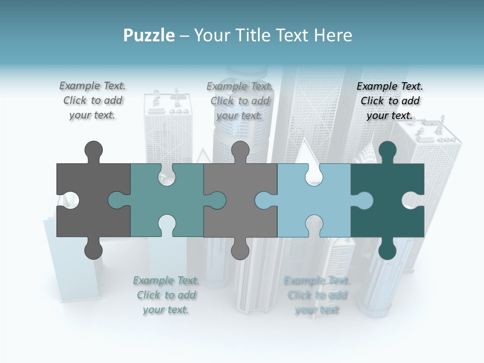 Growth Architecture City PowerPoint Template