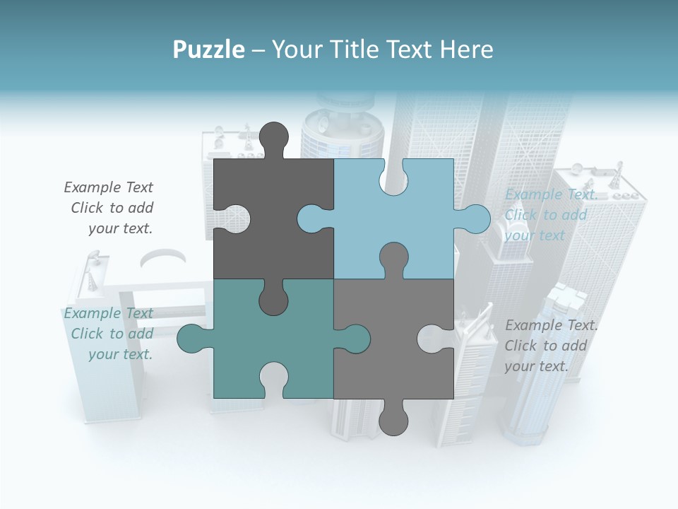 Growth Architecture City PowerPoint Template