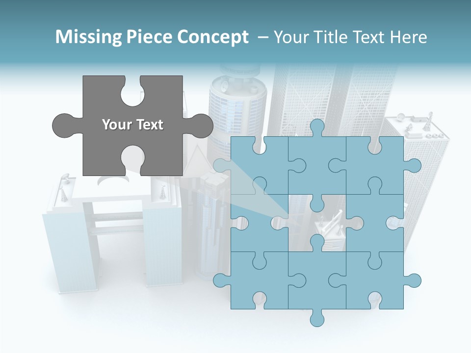 Growth Architecture City PowerPoint Template