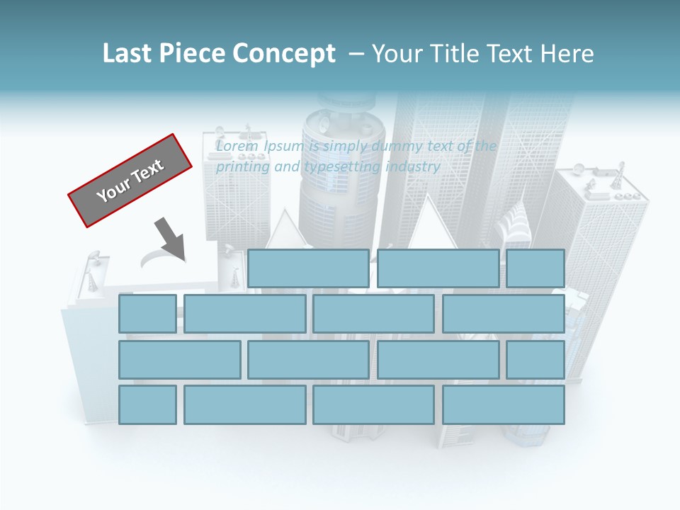 Growth Architecture City PowerPoint Template
