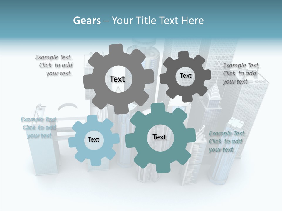 Growth Architecture City PowerPoint Template