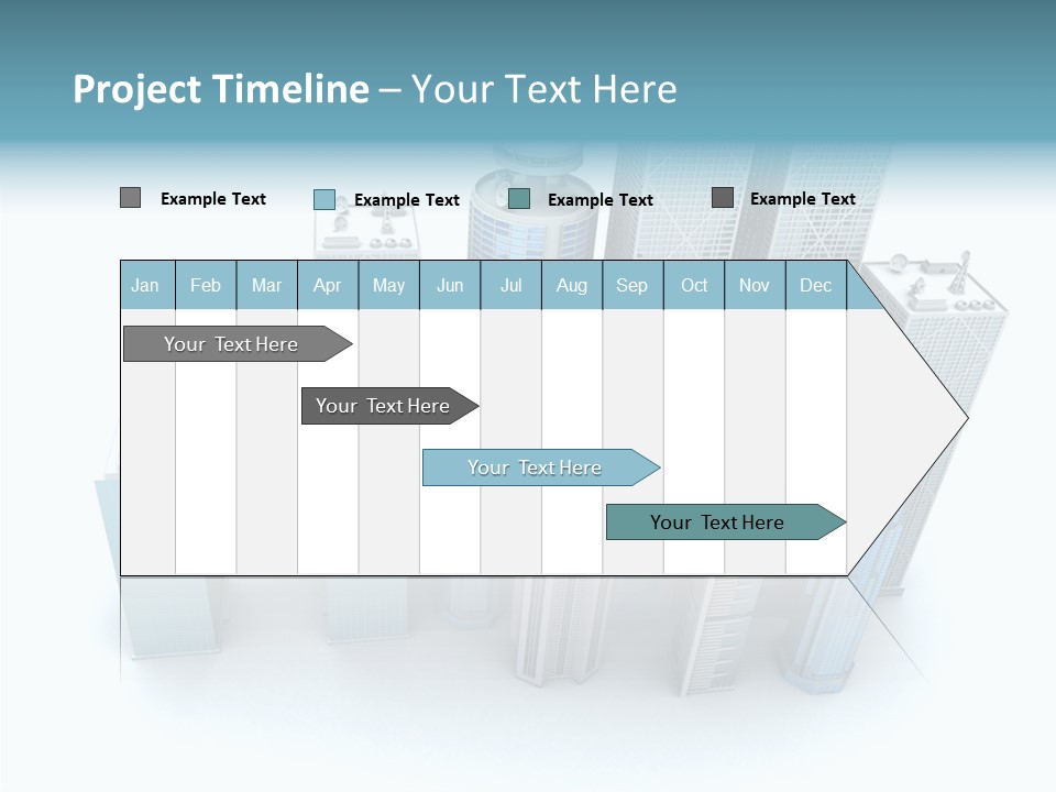 Growth Architecture City PowerPoint Template
