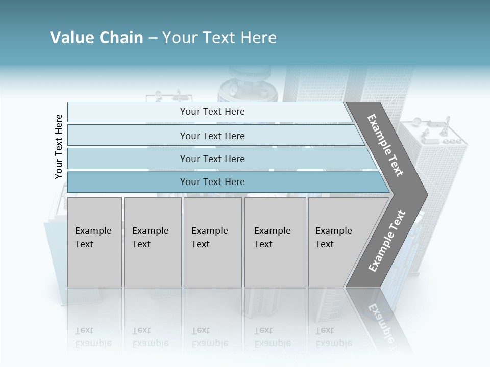 Growth Architecture City PowerPoint Template