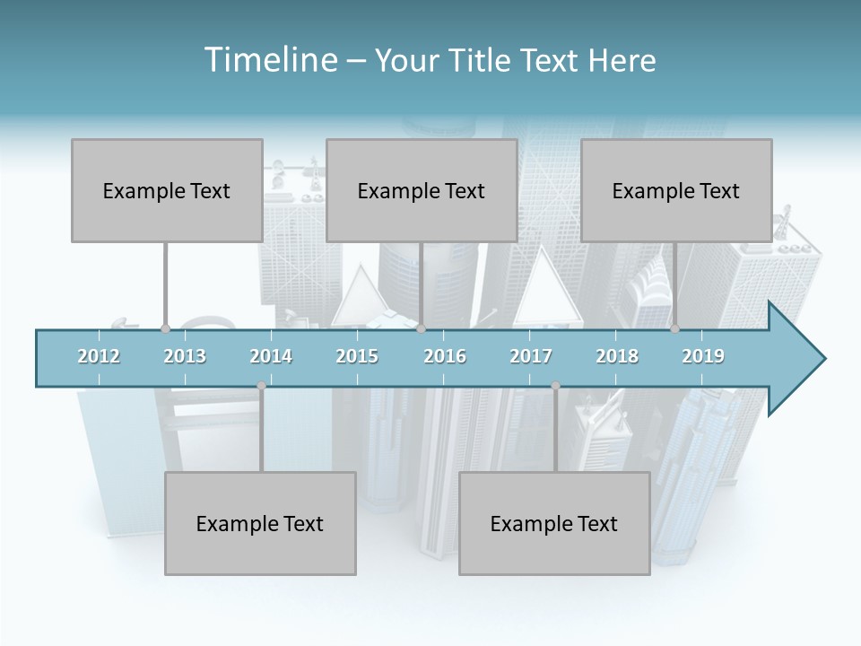 Growth Architecture City PowerPoint Template