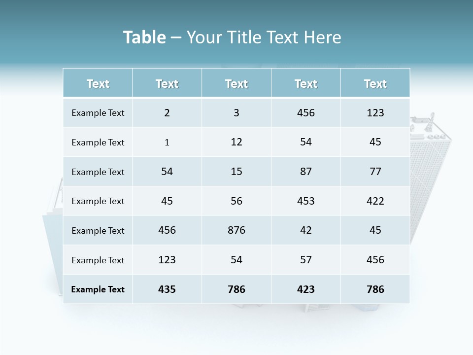 Growth Architecture City PowerPoint Template