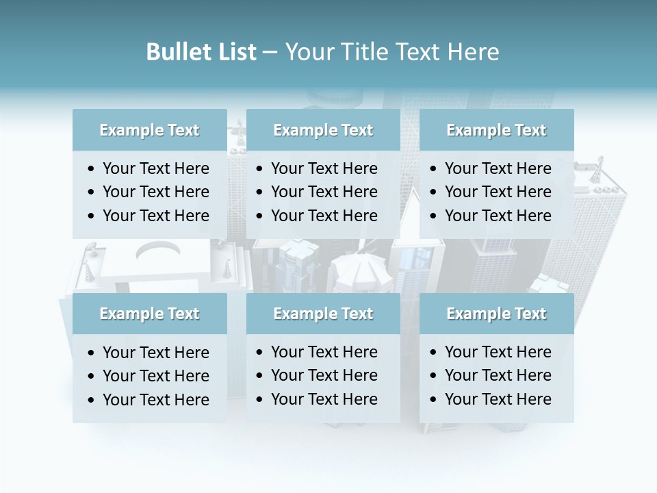 Growth Architecture City PowerPoint Template
