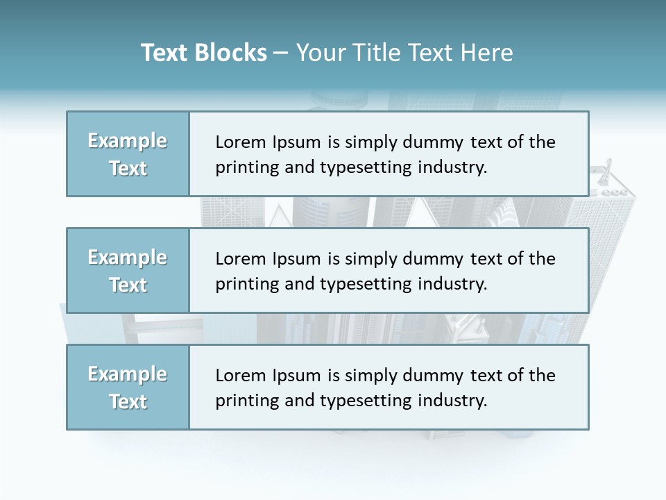 Growth Architecture City PowerPoint Template
