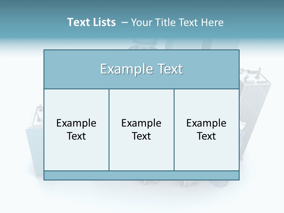 Growth Architecture City PowerPoint Template