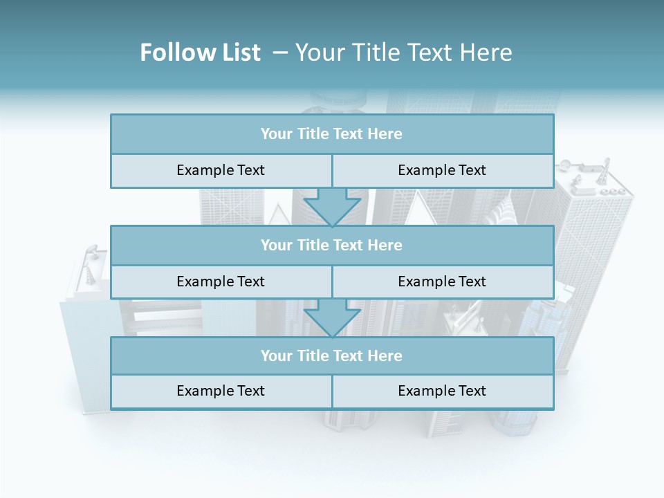 Growth Architecture City PowerPoint Template