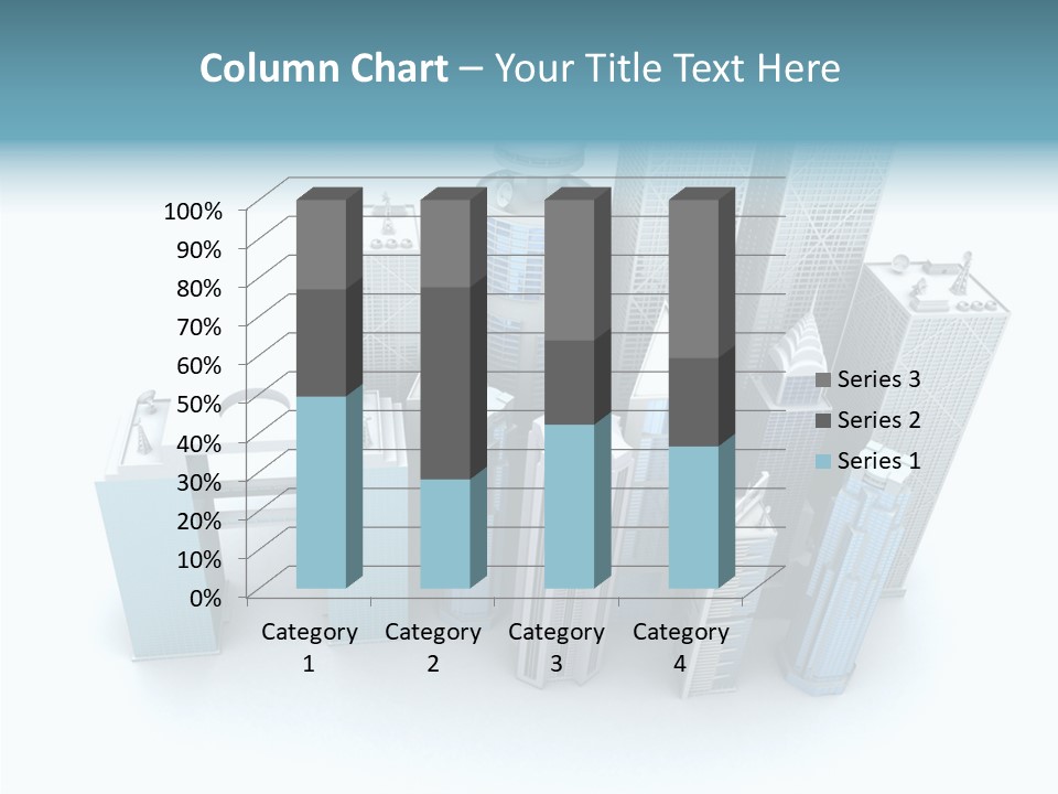 Growth Architecture City PowerPoint Template