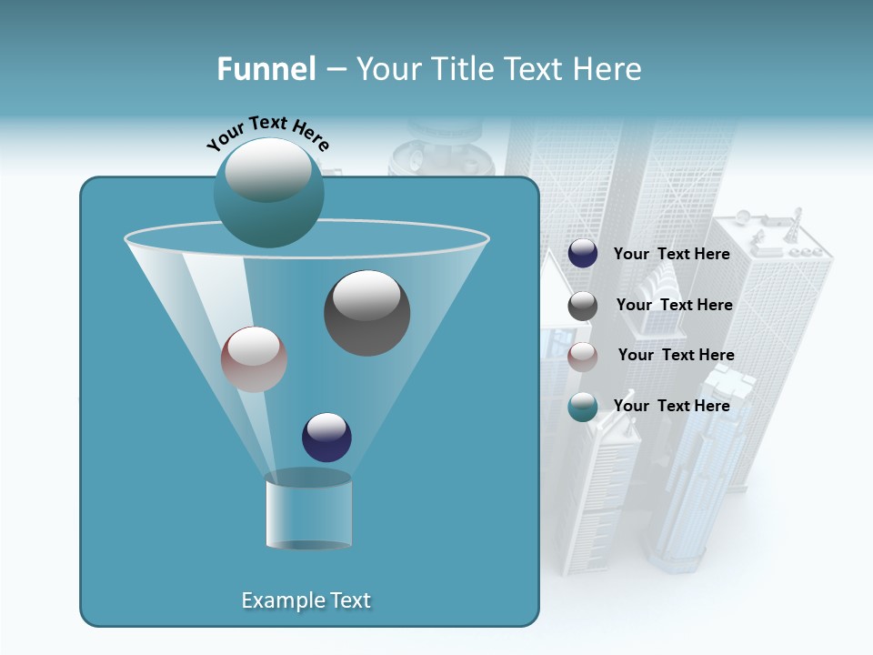 Growth Architecture City PowerPoint Template