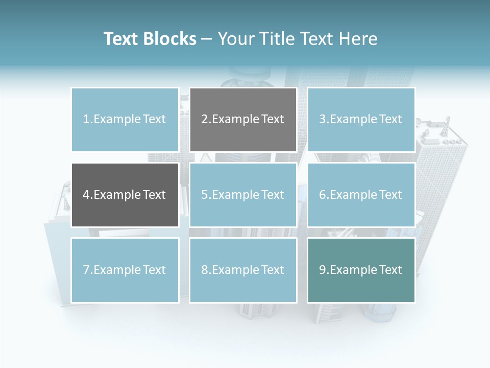 Growth Architecture City PowerPoint Template
