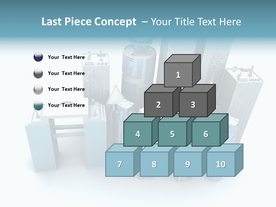 Growth Architecture City PowerPoint Template