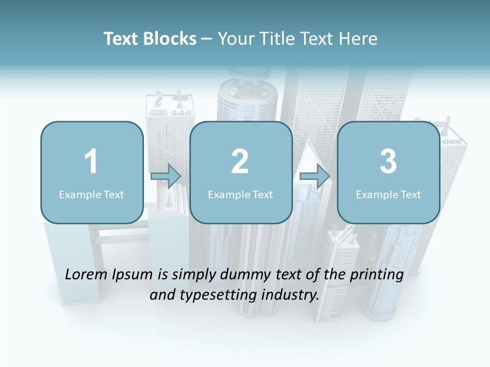 Growth Architecture City PowerPoint Template