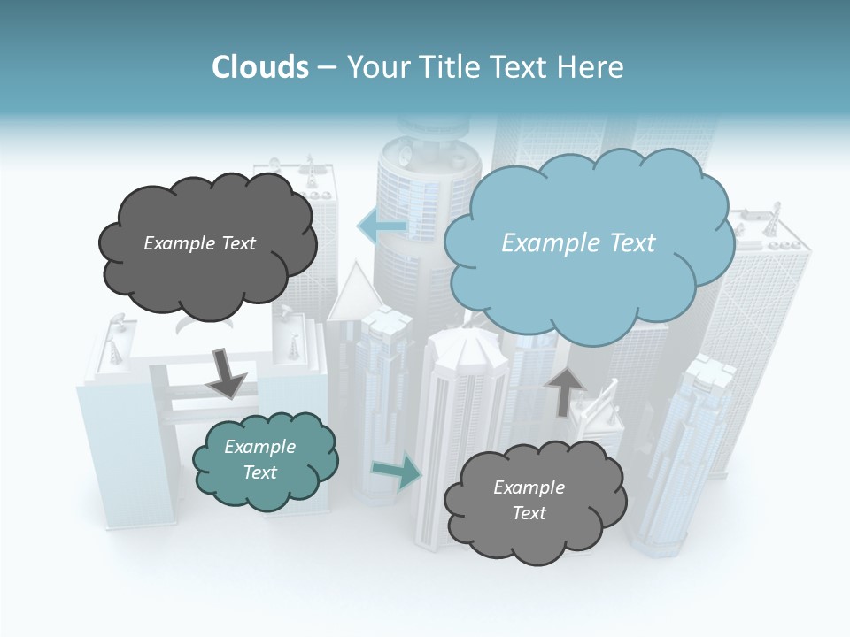 Growth Architecture City PowerPoint Template