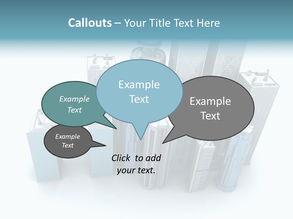 Growth Architecture City PowerPoint Template