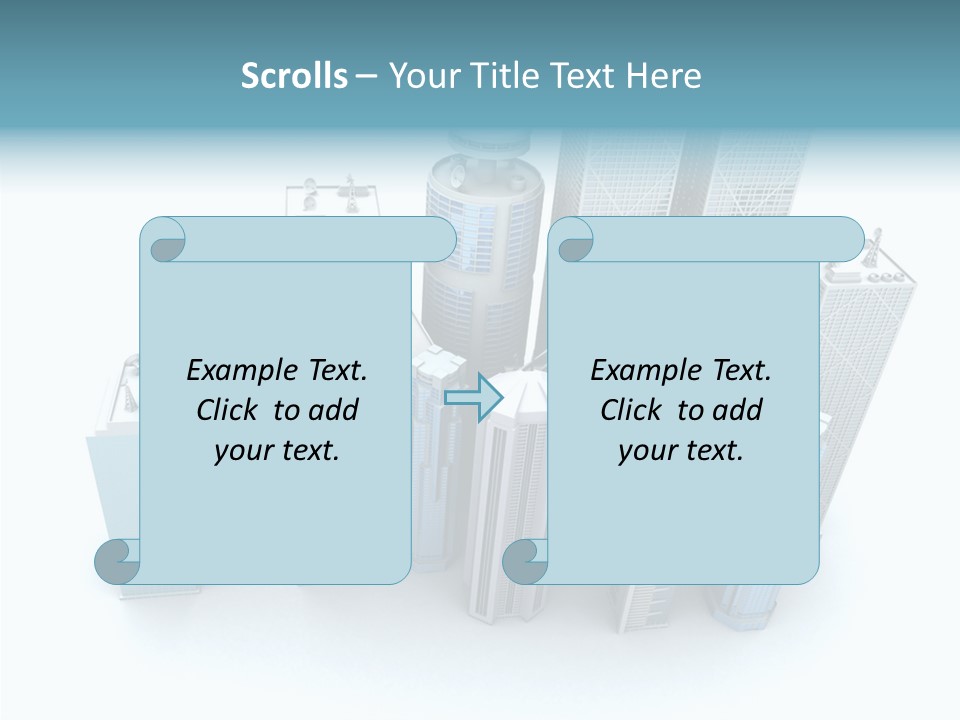 Growth Architecture City PowerPoint Template