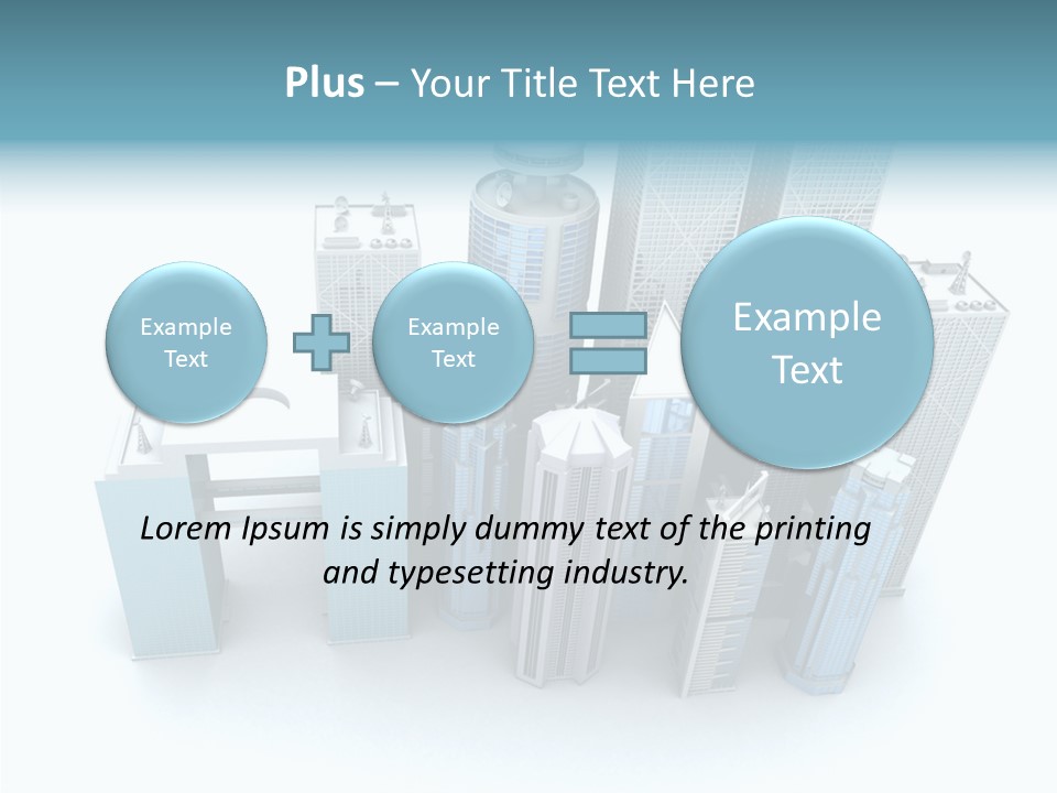 Growth Architecture City PowerPoint Template
