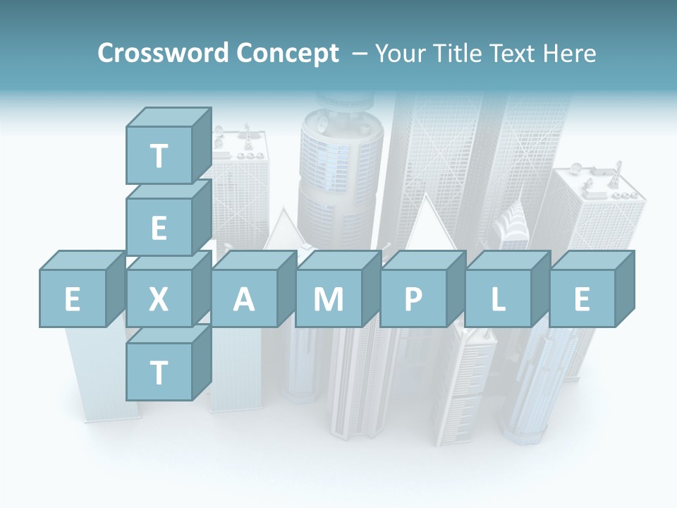 Growth Architecture City PowerPoint Template