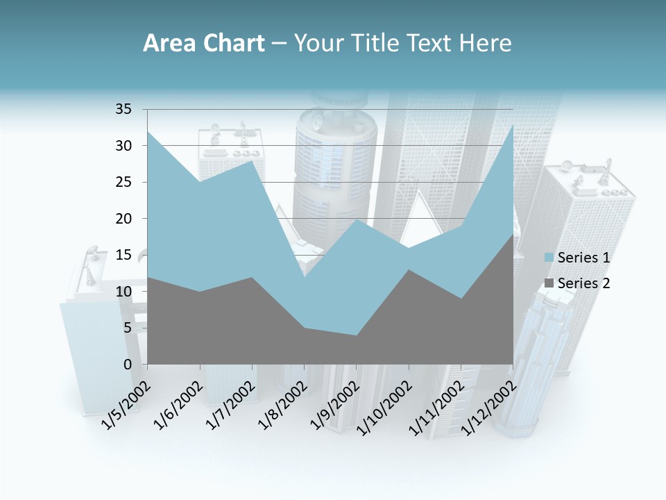 Growth Architecture City PowerPoint Template