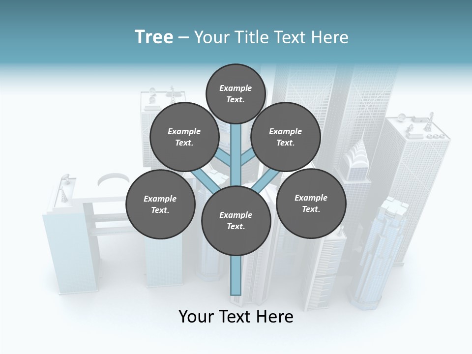 Growth Architecture City PowerPoint Template