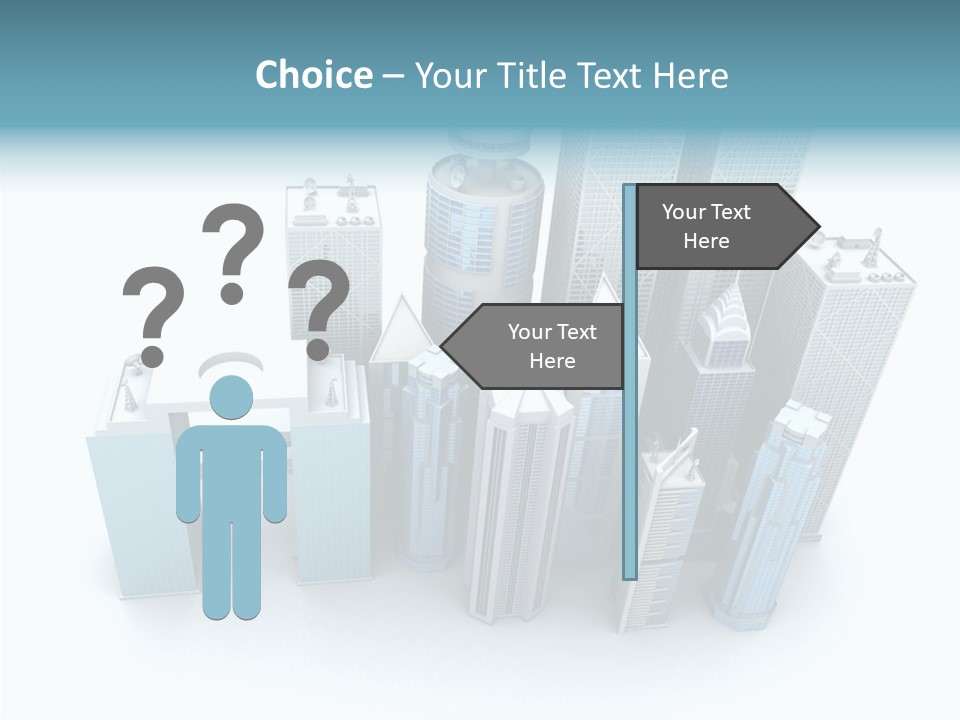 Growth Architecture City PowerPoint Template