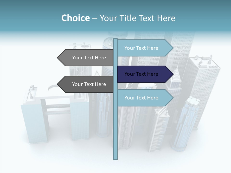 Growth Architecture City PowerPoint Template